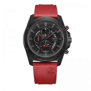 Alexandre Christie AC 6594 Black Red Rubber MCREPBARE